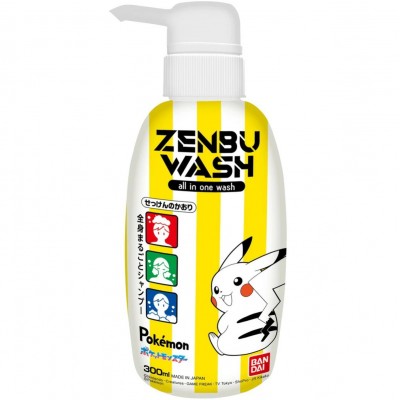 BANDAI 兒童用泡泡沐浴露 300ml 寵物小精靈 167-531
